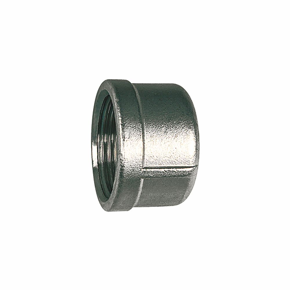 Riegler 111863.Closing cap, round, G 1/8, Diameter 14.6, Stainless steel 1.4408