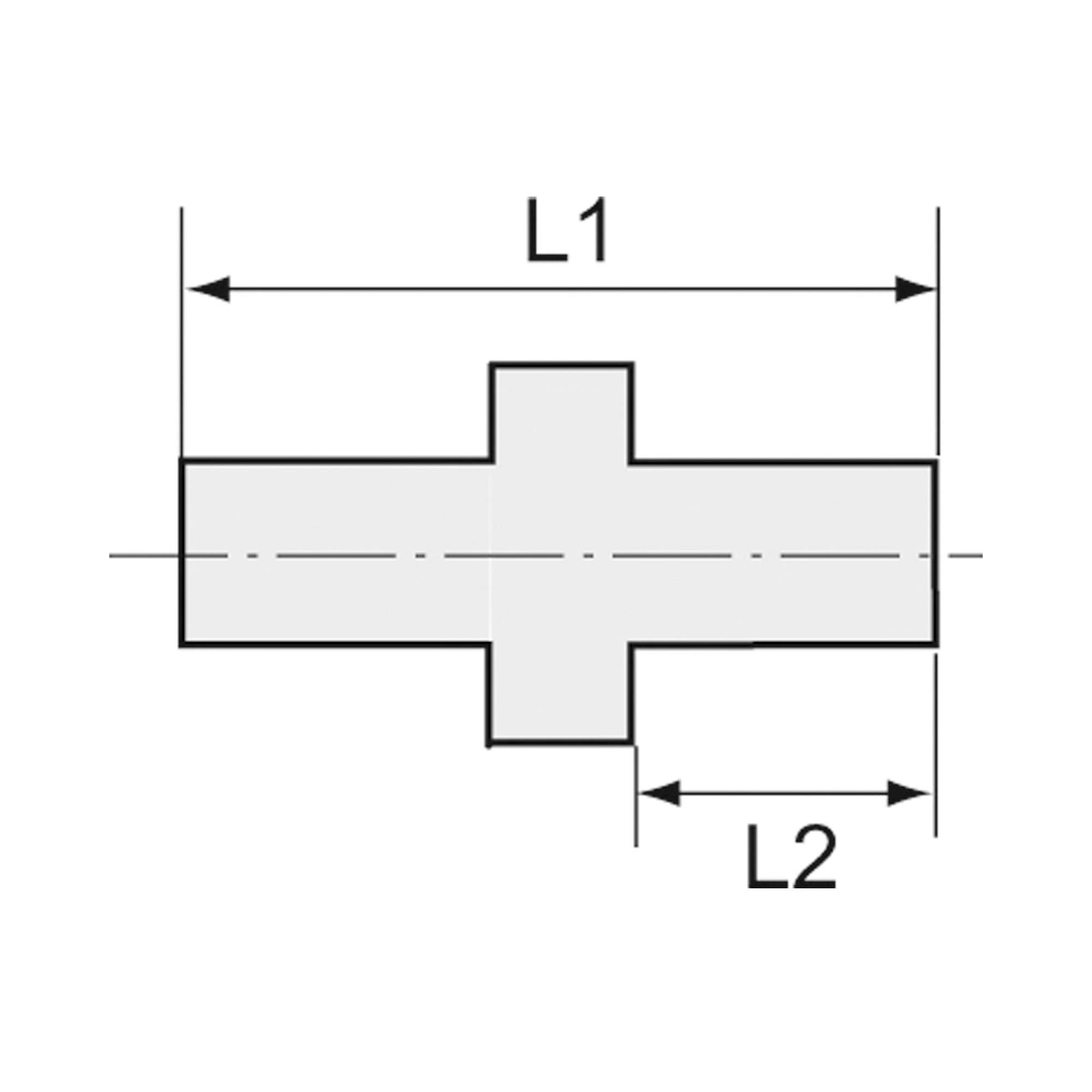Straight screw-in fitting, G 1/2 o., for hose 8/10 mm, AF 27, PFA - Riegler 110913