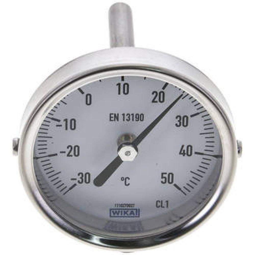 Wika TW 356363 Bimetallthermometer, waagerecht D63/-30 bis +50°C/63mm
