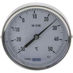 Wika TW 3510063 Bimetallthermometer, waagerecht D100/-30 bis +50°C/63mm