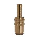 Riegler 107914.Tempered coupling DN 6, Taps 9 mm, Brass, Hose sleeve straight