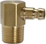 Riegler 107950.Tempered plug-in nipple DN 6, 90°, Exterior thread, R 3/8