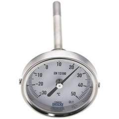 Wika TW 3563100 Bimetallthermometer, waagerecht D63/-30 bis +50°C/100mm