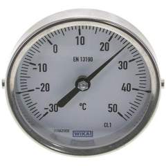 Wika TW 358063 Bimetallthermometer, waagerecht D80/-30 bis +50°C/63mm