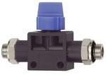 Riegler 135946.3/2-way valve »Blue Series«, G 1/4 o., G 1/8 o.