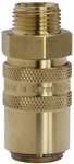 Riegler 107968.Tempered coupling DN 9, Exterior thread, Brass, G 1/2 straight