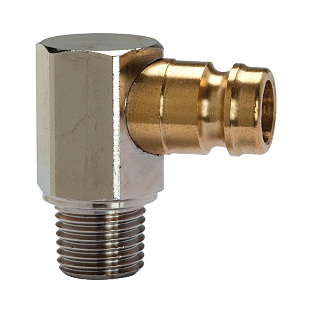 Riegler 107989.Tempered plug-in nipple DN 9, 90°, Exterior thread, R 1/4
