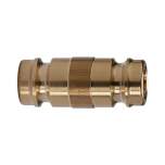 Riegler 107991.Connection DN 9 - DN 9, Brass 2.0401