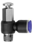 Riegler 135987.Quick-exhaust valves, manually operated »Blue Series«, R 1/8 o.