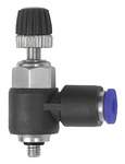 Riegler 135553.Throttle check valve »Blue Series« mini Supply air throttle M5 o.