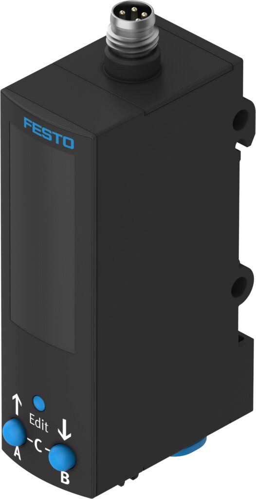 Pressure sensor SDE3-D10S-P-HQ4-2N-M8 - Festo 546225