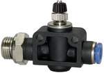 Riegler 135814.Throttle check valve »Blue Series«, Straight, G 1/4 o.