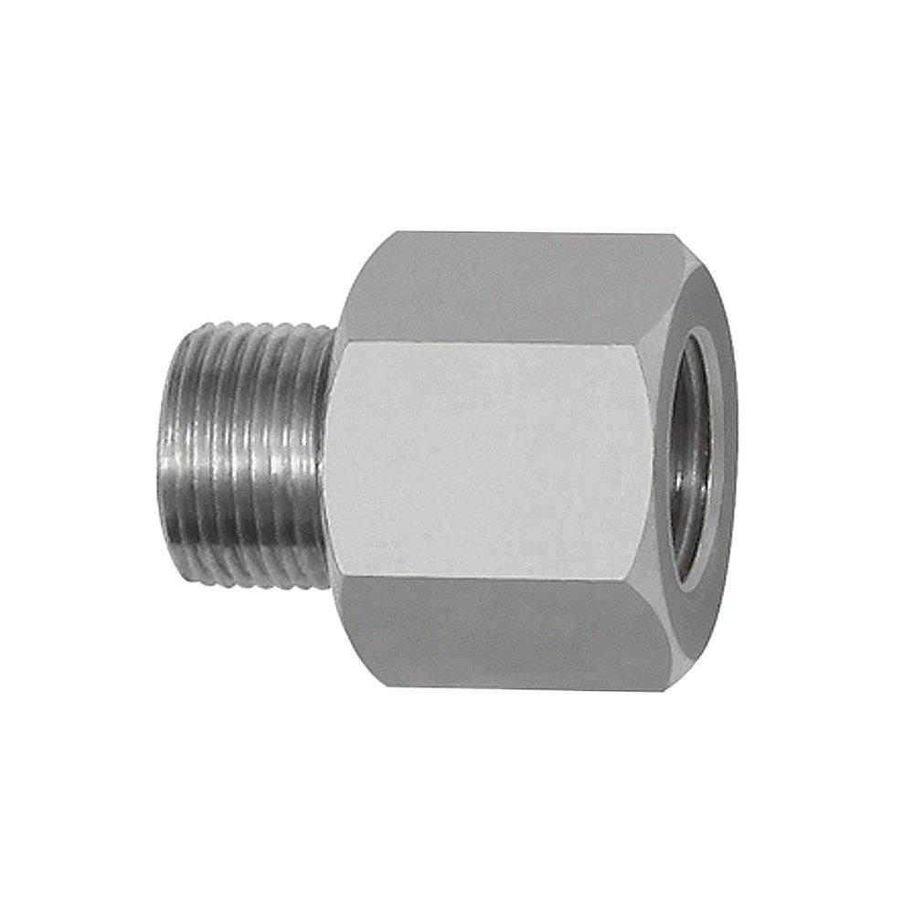Riegler 133177.Thread adapter, Aluminium, ET 1/2 - 27 UNS, IT G 1/4, AF 17
