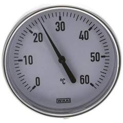 Wika TW 6010060 AL Bimetallthermometer, waagerecht D100/0 bis +60°C/60mm