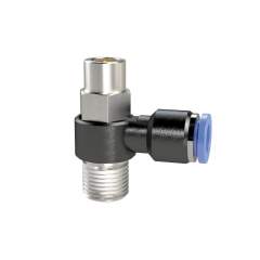 Riegler 136013.Throttle check valve »Blue Series«, Discharge throttle, R 3/8 o.