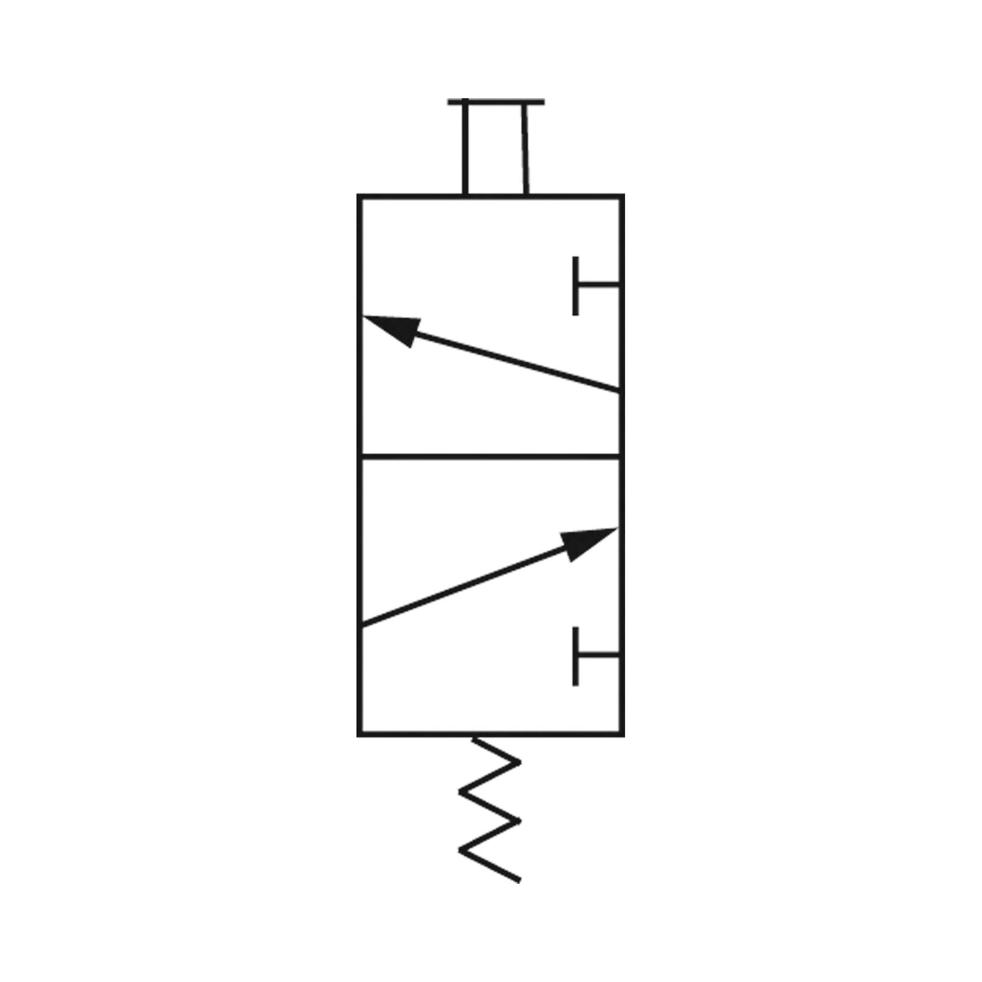 3/2-way valve, Mechanically actuated, »M3«, Tappet, NC, G 1/4 - Riegler 115953