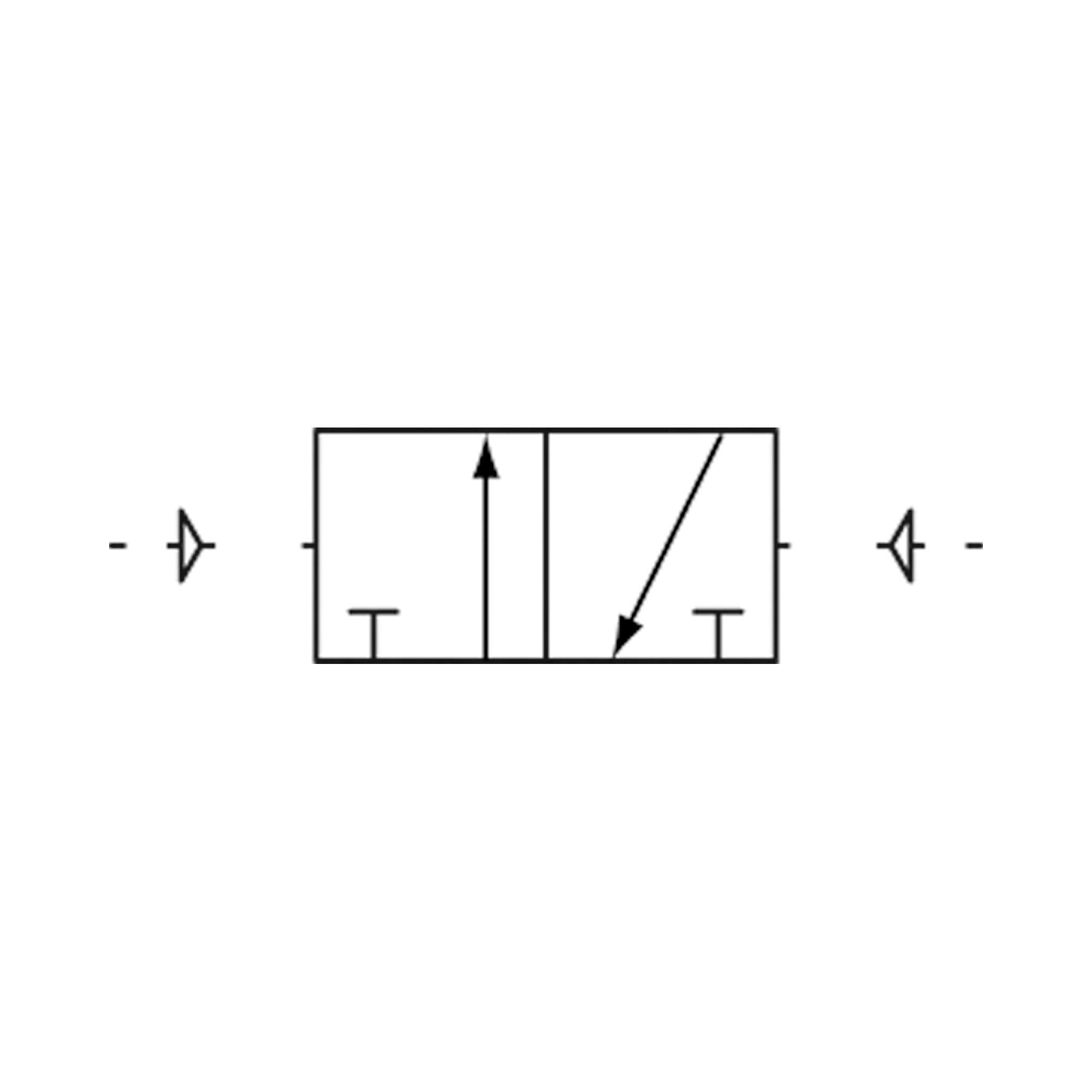 3/2-Wegeventil, pneumatisch, »3A«, bistabil, M5 - Riegler 116046