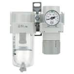 SMC AC10B-M5-A. AC10B-40B-A (FRL), Modular Type, Air Filter + Regulator