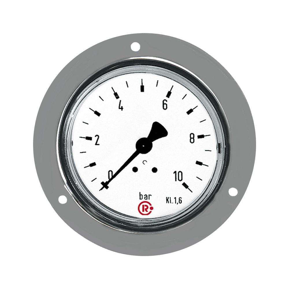 Riegler 101849.Standard pressure gauge, front ring, G 1/8, -1 / 0 bar, Ø 40