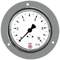 Riegler 101860.Standard pressure gauge, front ring, G 1/4, 0 - 1 bar, Ø 50