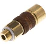 Kupplungsdose (NW5) G 1/8"(AG), braun, Dreieck 9,5 mm