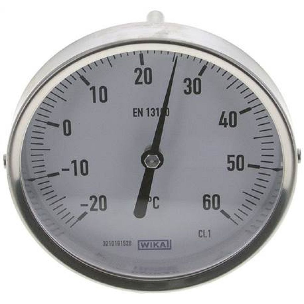 Wika TWT 26100100 ES Bimetallthermometer, waagerecht D100/-20 bis +60°C/100mm