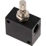 DRVE-14. Block Flow control silencer, G 1/4"