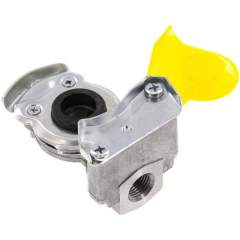 Fahrzeugkupplung M 16x1,5(IG), Bremse (gelb) für Anhänger, DIN 74342 (ohne Ventil)