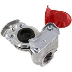 Fahrzeugkupplung M 22x1,5(IG), Vorrat (rot) für Anhänger, DIN 74342 (ohne Ventil)