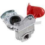 Fahrzeugkupplung M 16x1,5(IG), Vorrat (rot) für Anhänger, DIN 74342 (ohne Ventil)