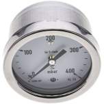 MW 40063 MB5CR ** Manometer waagerecht 63mm, 0-400 mbar, G 1/4"