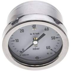 MW 6063 MB10CR Manometer waagerecht 63mm, 0-60 mbar, G 1/4"