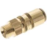 Temperierkupplungsdose 9mm Zapfen,M 14x1,5(AG), Messing