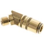 45°-Temperierkupplungsdose 9mm Zapfen,G 1/4"(AG)