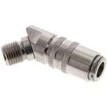 45°-Temperierkupplungsdose 9mm Zapfen,G 1/4"(AG)