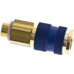 Kupplungsdose (NW7,2) G 1/4"(AG), blau, Sechseck SW12