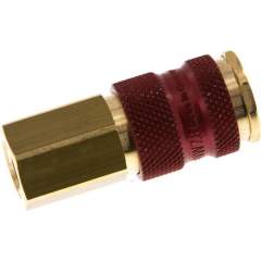 Kupplungsdose (NW7,2) G 1/4"(IG), rot, Achteck SW12