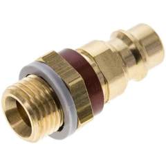 Kupplungsstecker (NW7,2) G 1/4"(AG), braun, Dreieck 12,5 mm