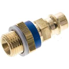 Kupplungsstecker (NW7,2) G 1/4"(AG), blau, Sechseck SW12