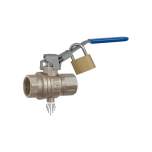 Riegler 103154.Safety ball valve, lockable, Venting hole, Rp 1 1/4