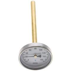 Wika TW 16063160 AL Bimetallthermometer, waagerecht D63/0 bis +160°C/160mm