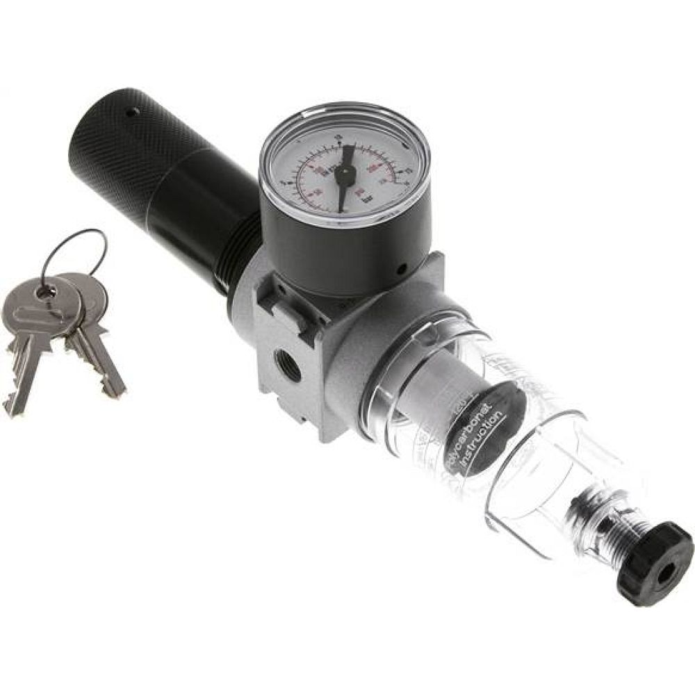 FR 018 K Multifix Filterregler, abschließbar, G 1/8", 0,5-10bar, Baureihe 0