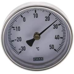 Wika TW 356340 AL Bimetallthermometer, waagerecht D63/-30 bis +50°C/40mm