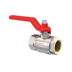 Riegler 103094.Ball valve, Standard type, IT/IT, nickel-plated brass, G 3/8