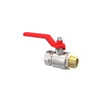 Riegler 103107.Ball valve, Standard type, IT/ET, nickel-plated brass, G 1