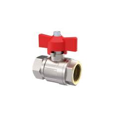 Riegler 103115.Ball valve, Standard type, IT/IT, nickel-plated brass, G 1