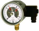 Riegler 102609.Contact pressure gauge, radial bottom, G 1/2, 0 - 1 bar, Ø 160