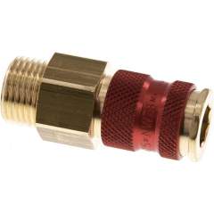 Kupplungsdose (NW7,2) G 1/2"(AG), rot, Achteck SW12