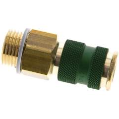 Kupplungsdose (NW7,2) G 1/2"(AG), grün, Kreis Ø 12,5 mm