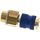 Kupplungsdose (NW7,2) G 1/2"(AG), blau, Sechseck SW12